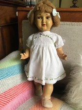 Vintage 1930s Walking doll, possibly french, all composition, unmarked, so sweet