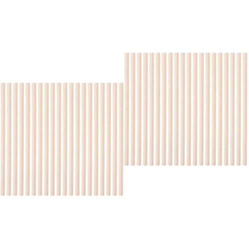 Beige wooden rhythm sticks - beige,