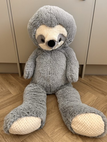 Sloth plush grey stuffed - plush, xl