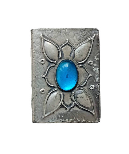 Vintage metal matchbox - metal, holder