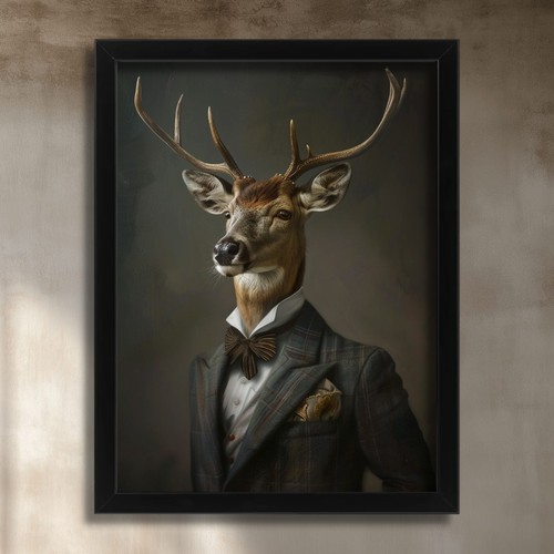Stag tweed suit - suit, wall