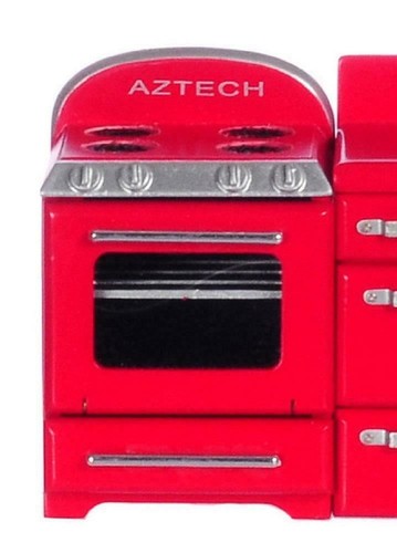 Dolls house retro 1950 - house, red