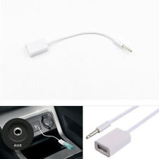 Car AUX Jack Audio Input Cord Cable MP3 3.5mm Male To USB Port Adapter Practical