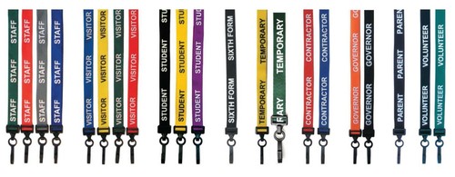 Printed school lanyard staff - printed,