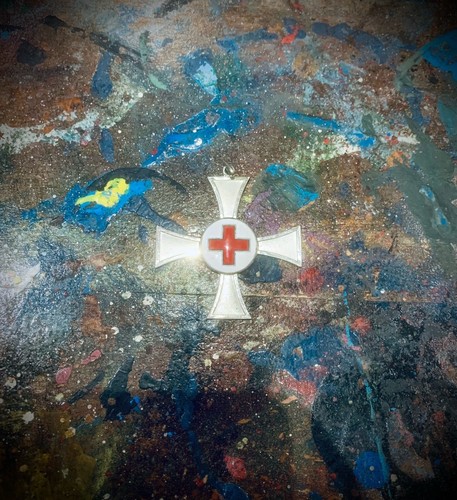 Ww1 german silver red cross - german,