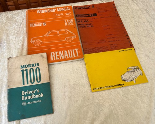 Classic car owners manuals and