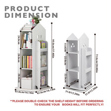 Rotating Bookshelf Rack