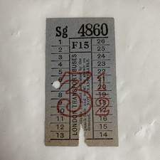 London Transport Buses Ticket
