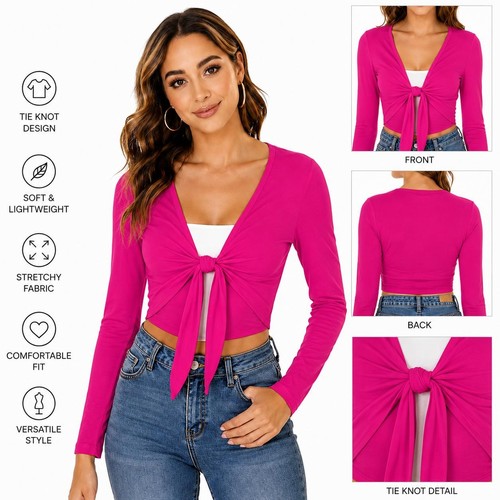 Ladies bolero front tie - bolero, knot
