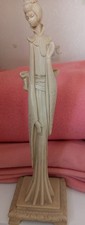 Japanese Lady Geisha Hostess Figurine Resin Ornament Statue 17”