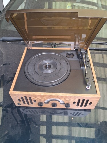 Record player turn table - table, old
