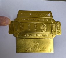 Air Canada Swiss gold bar chocolate box
