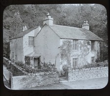 Magic Lantern Slide Photo Lake District Dove Cottage Grasmere By GP Abraham FRPS