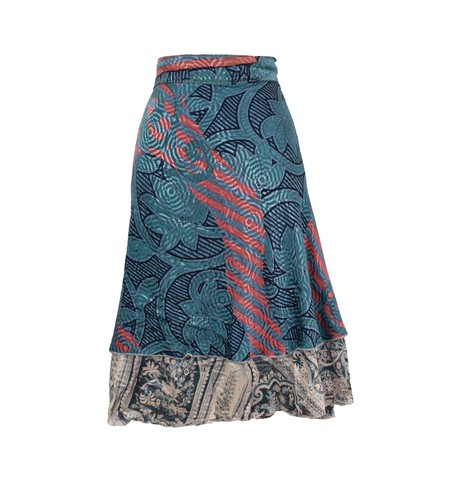 Knee length sari silk - silk, wrap