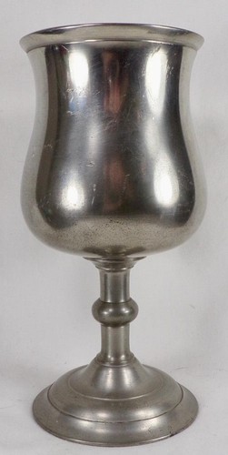 Crown rose pewter goblet - crown,