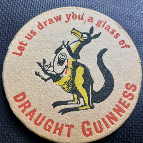 Guinness beer mat cat - cat, no