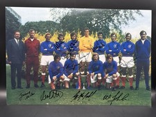 Glasgow Rangers 1972 Cup Winners Cup signed x 10 12x8 Photo COA FREE POSTAGE