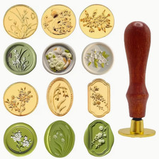 7pc Floral Wax Seal Stamp Set