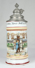 Museum beer mug caretaker