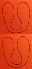 2 x ROUND CROSS-SECTION DRIVE BELT for The TRANSCRIPTORS SATURN