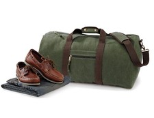 Mens Weekend Canvas Holdall Overnight Travel Bag Luggage Duffle