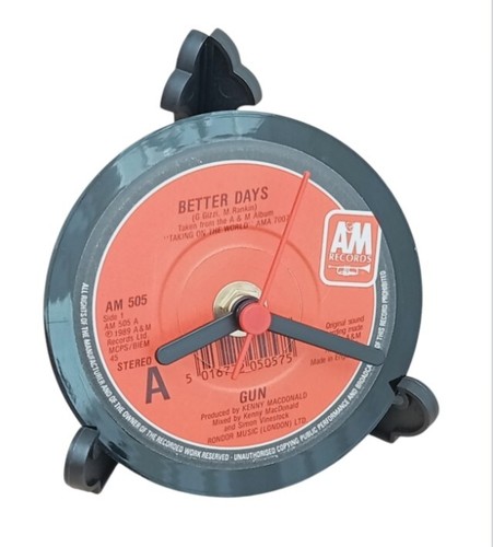 Gun clock side table - gun,