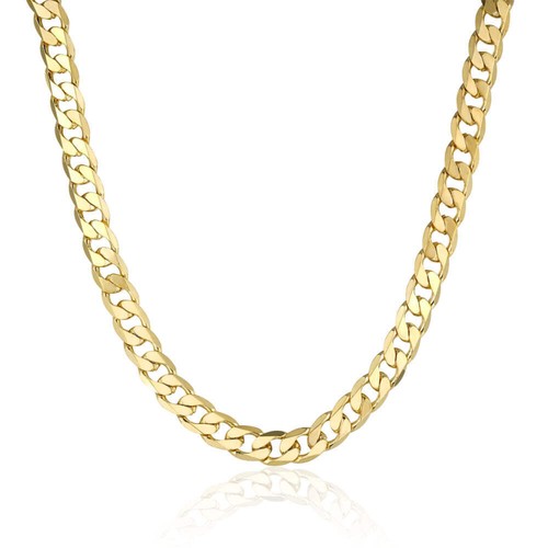 Unisex 9ct gold cuban curb - unisex,