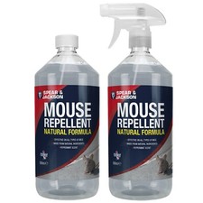 Mouse Repellent 2 x 500mL Spear and Jackson Peppermint Scent Natural Ingredients