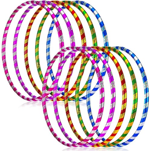 Colorful glitter hula hoops - colorful,