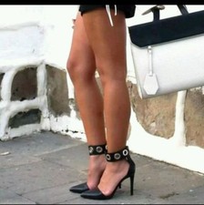 Zara Studded Ankle Strap Heel