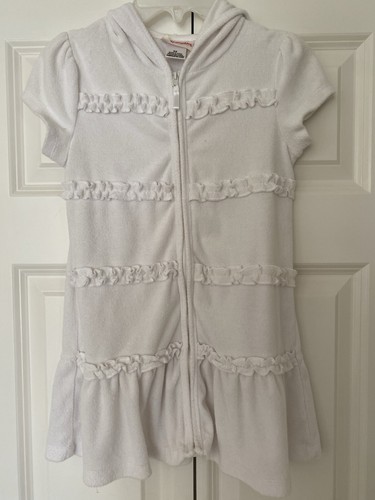 Girls towelling zip dress - towelling, up