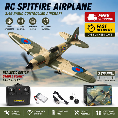 Spitfire plane 4ghz 3ch - rc,