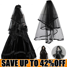 Black Wedding Veil Bridal