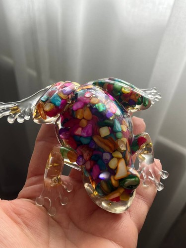 Rainbow frog collectible - rainbow,