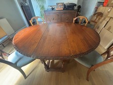 Solid oak Victorian gate leg