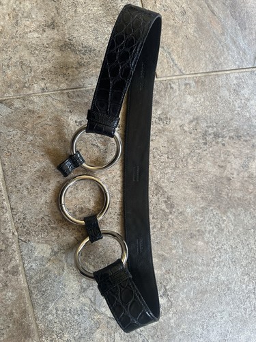 Prada belt crocodile leather - prada,