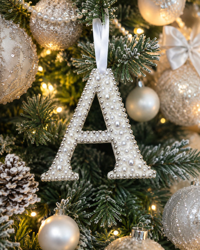 Luxury pearl wooden - pearl, alphabet