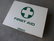  Vintage Wooden First Aid Box