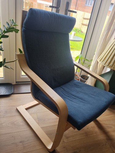 Ikea poang armchair blue - poang,