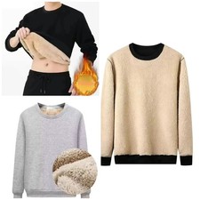 Mens Sherpa Fleece Fur Lined