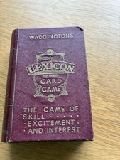 Vintage Waddington's Lexicon Card Game 1933 With Original Booklet & Box