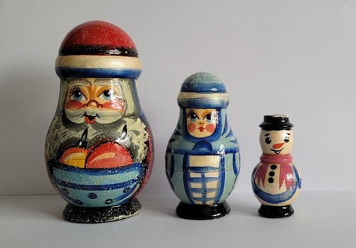 Christmas russian dolls set - russian,