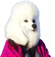 CreepyParty White Poodle Mask