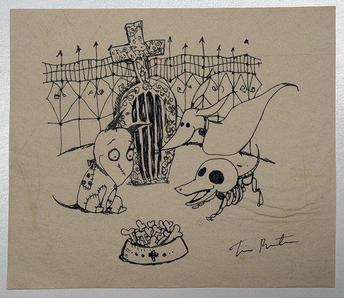 Tim burton drawing - drawing, old