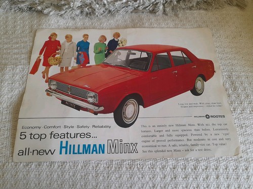 1960 hillman minx - 1960's, sales