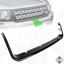 Front grille cover strip for