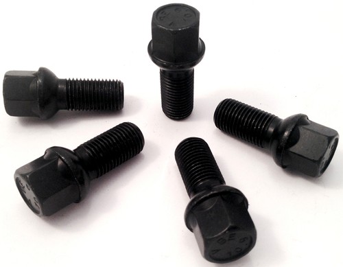 Black wheel bolts m14 x - 5,