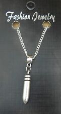 Bullet Pendant Necklace 18" or
