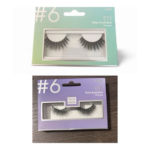 Eye false eyelashes with - #6,