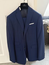 Zara Blue Navy Shiny Suit